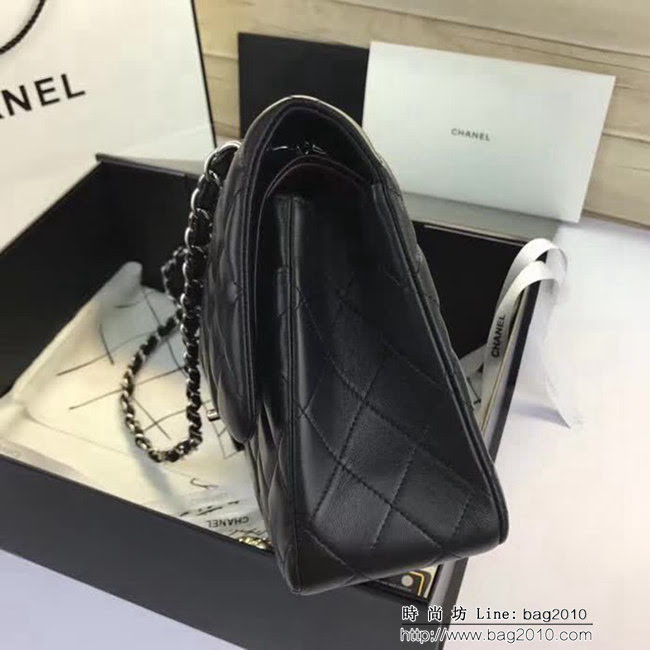 香奈兒CHANEL 升級版A1113全新經典小羊皮金銀鏈條單肩斜挎包 DSC1752